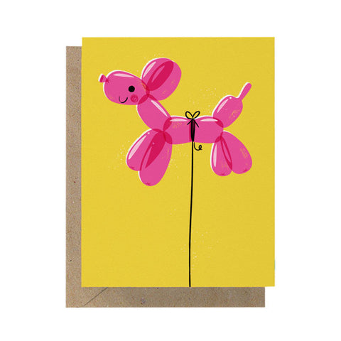 Balloon Dog Birthday Card